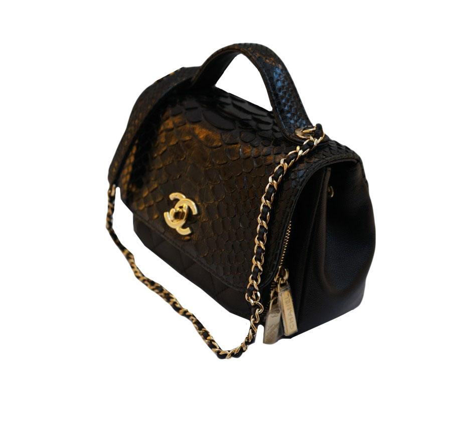 Chanel Business Affinity Tote Caviar and Python Medium - ShopStyle