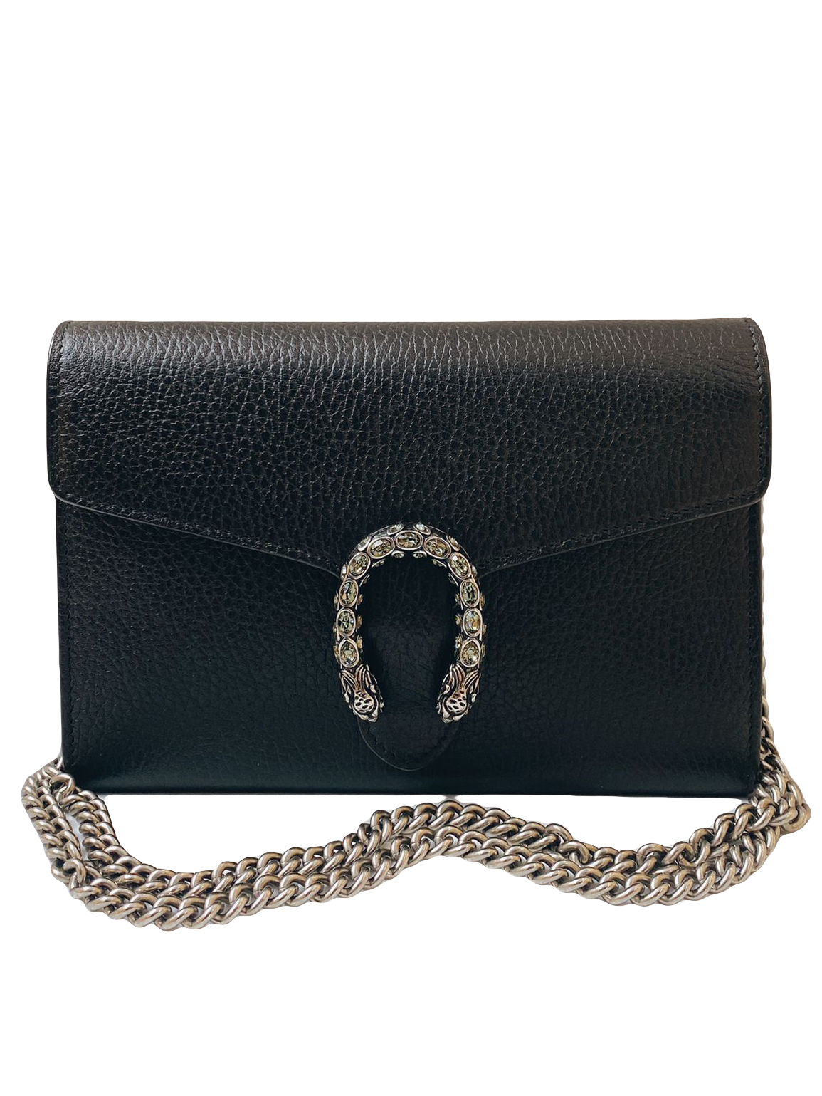 BLACK MINI DIONYSUS WALLET ON CHAIN - styleforless